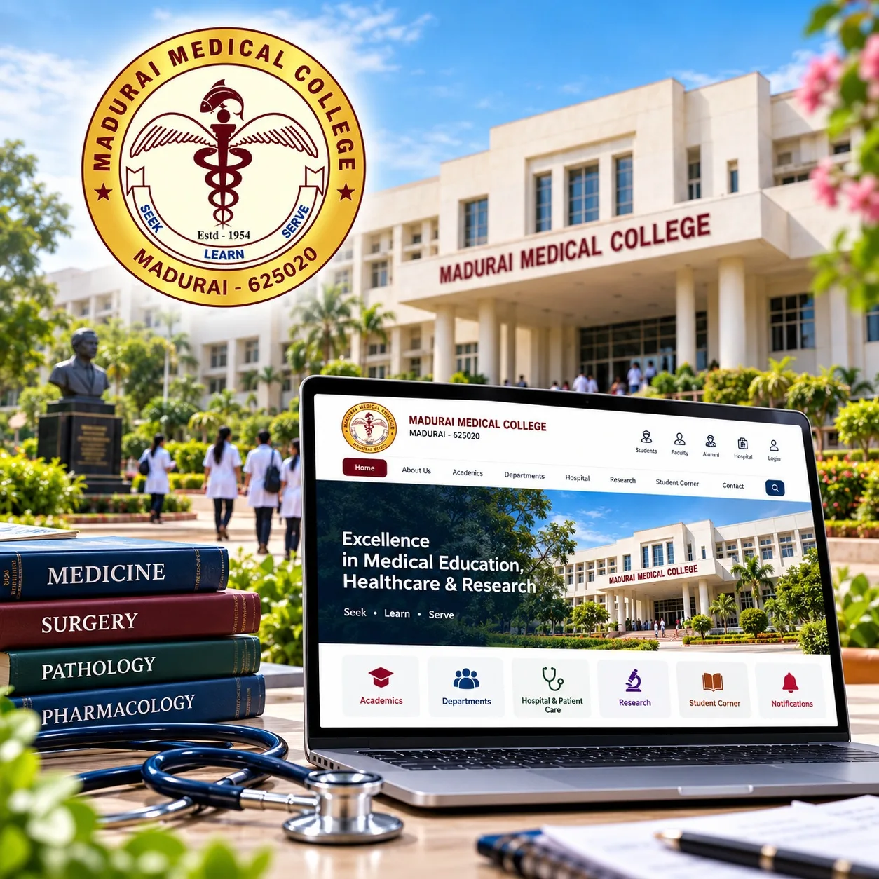 Madurai Medical College website project