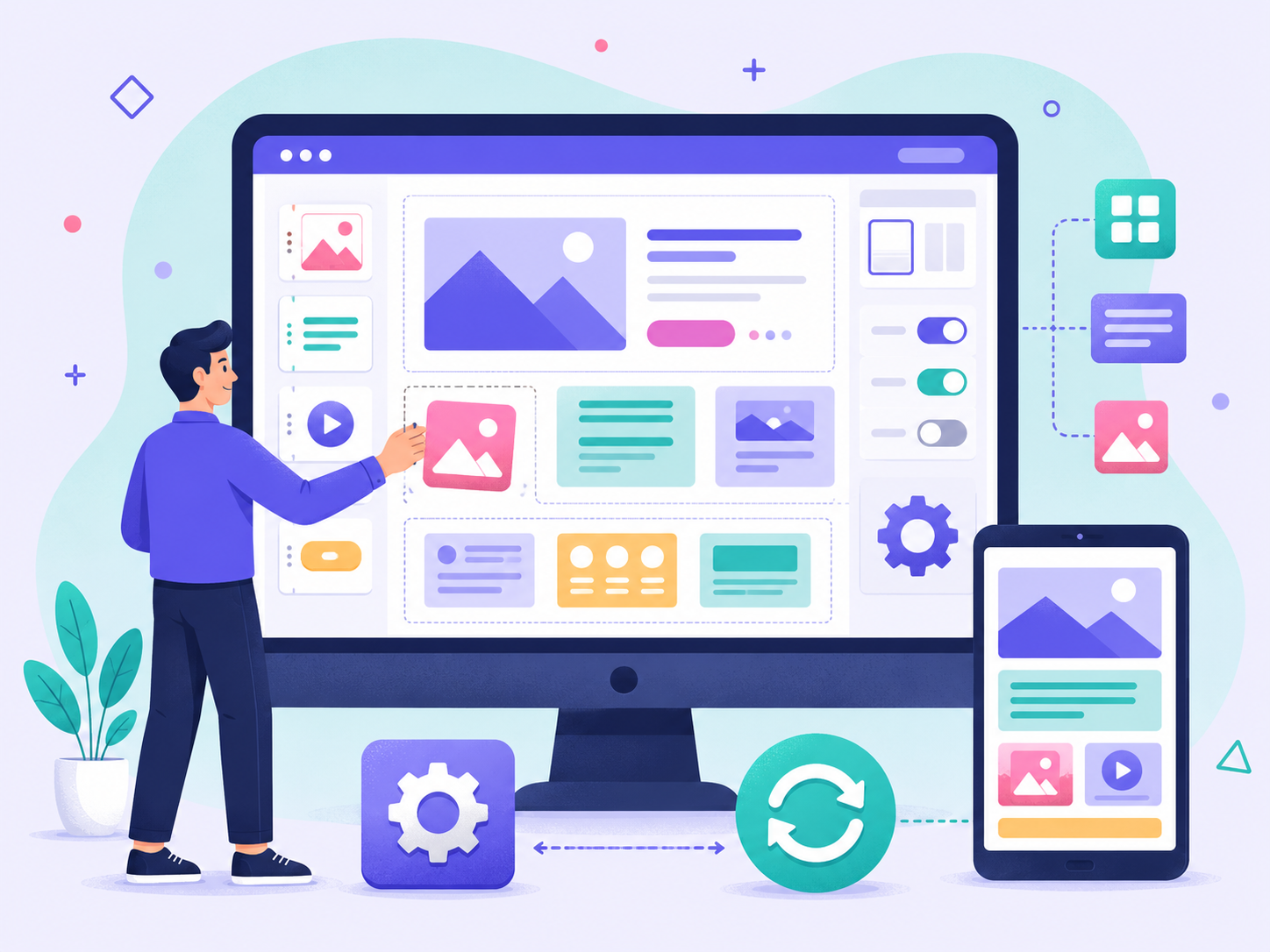 We use current tools to build sites that hold up